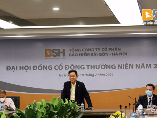 Ông Đỗ Quang Hiển – Chủ tịch HĐQT BSH phát biểu tại Đại hội cổ đông thường niên 2021