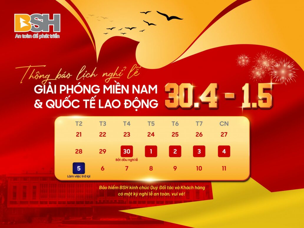 🎉THÔNG BÁO NGH?L?30/4 &#038; 1/5 🎉